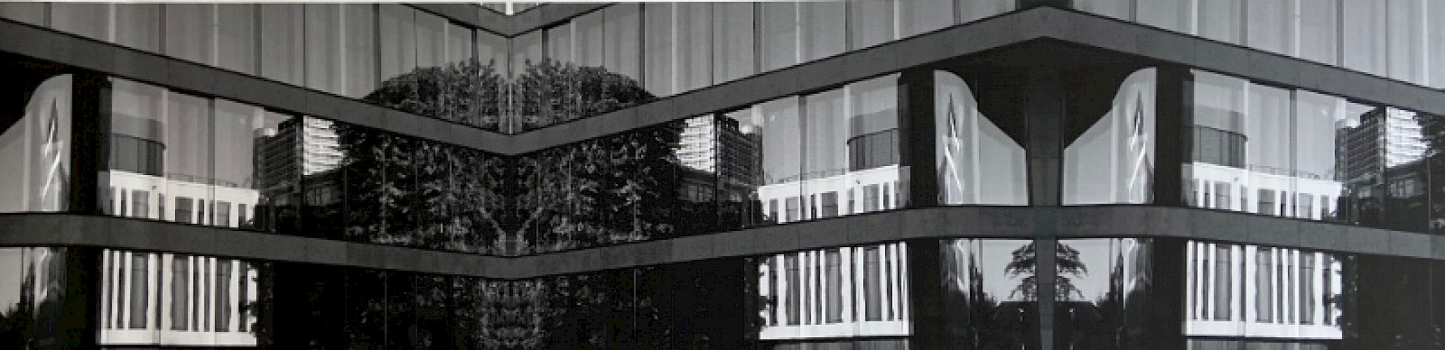 "reflection" 2019 s/w Fotografie 600x40 cm / hier ein Teilausschnitt