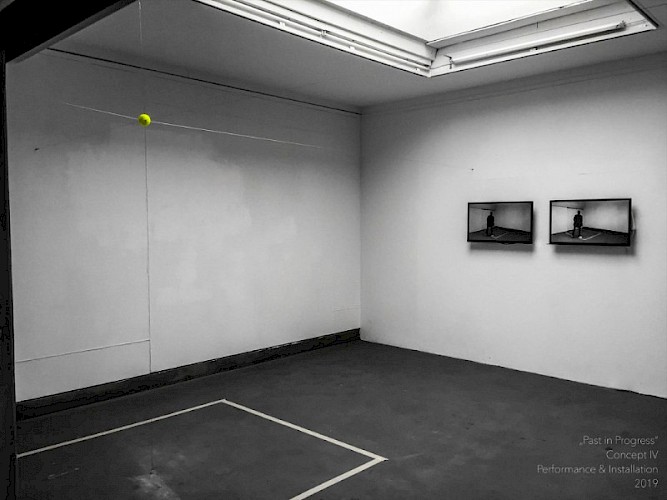 „Past in Progress“ 2019 Performance, Video und Rauminstallation Künstlerforum Bonn