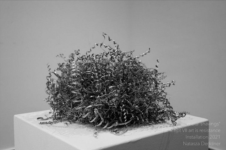 „metal shavings“  Installation 2021  Aluminium 40 x 40 x 40